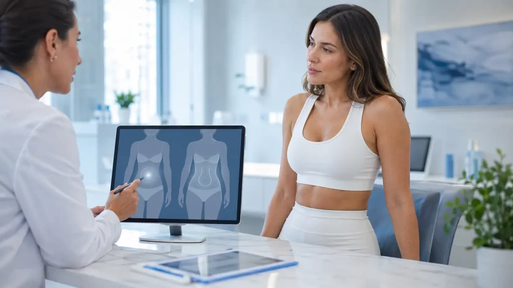 Comparación entre mini liposucción y liposucción en consulta estética